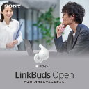 【最大3,000円OFFクーポン有】 ソニー SONY 完全ワイヤレスイヤホン LinkBuds Open リンクバッズオープン Bluetooth イヤホン ワイヤレス オープンイヤー 耳をふさがない 開放型 小さい コンパクト WF-L910 WZ ホワイト