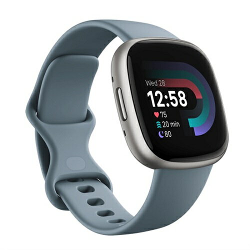 スマートウォッチ Versa 4 Waterfall Blue（ウォーターフォールブルー） Fitbit FB523SRAG-FRCJK 父の日 ギフト 2026 贈り物 プレゼント 母 父 ペアギフト