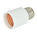 ソケットアダプター E26用 白 オーム電機 HS-L26EK-W
