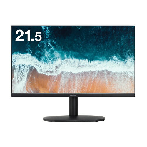 【スーパーSALE限定！MAX50％OFF】 21.5型ワイド フルHD対応 LED液晶ディスプレイ ブラック グリーンハウス GH-LCW22S-BK