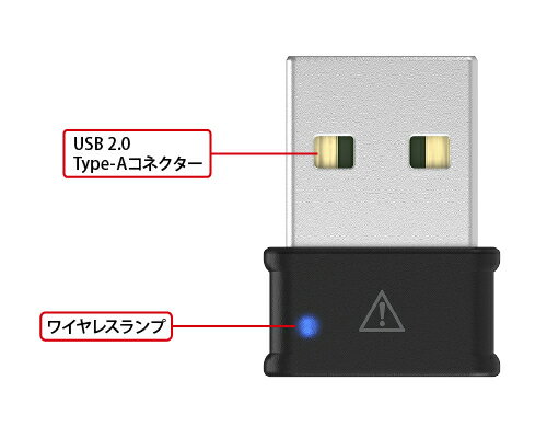 Wi-Fi �����ץ��� AirStation�ʥ������ơ������˾��������� Wi-Fi 5��11ac���б� 866��400Mbps USB 2.0 �֥�å� �Хåե����� WI-U2-866DM