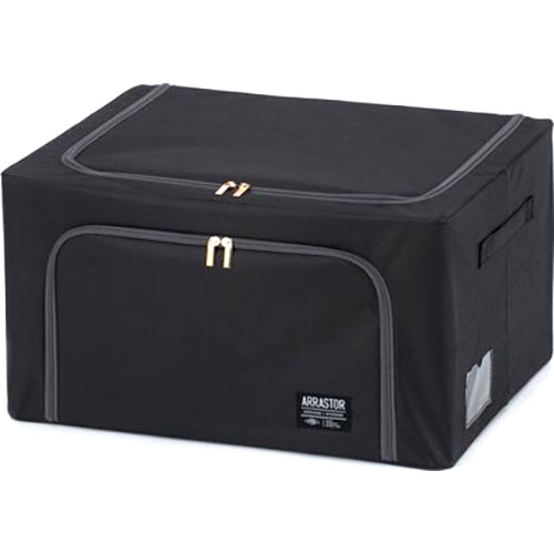 武田コーポレーション 積み重ねできるストレージボックス55L ブラック E3-TS55BK