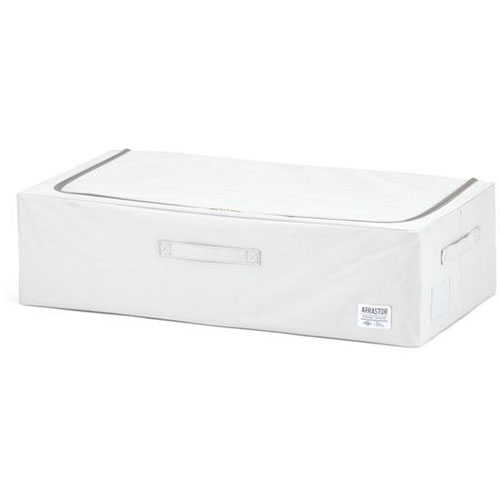 武田コーポレーション 積み重ねできるストレージボックス浅型ワイド ホワイト E3-TS75WH