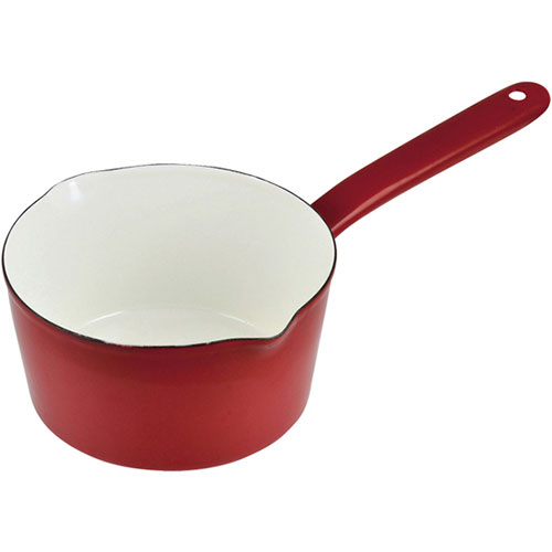 Enamel Fry Pans - パール金属 プチクック ホーローミルクパン15cm レッド HB-2081 母の日 ギフト 2026 贈り物 プレゼント 母 父 父の日 ペアギフト