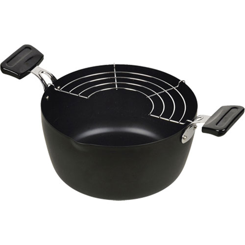 パール金属 NEW楽天家 鉄製深型天ぷら鍋22cm HB-2519