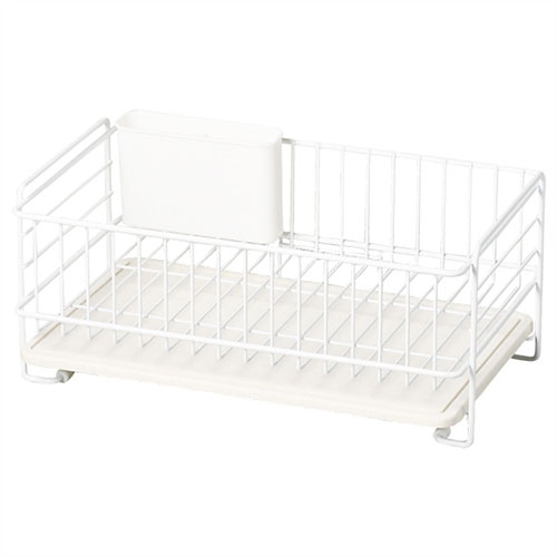 Stainless Goods - パール金属 スキット 珪藻土トレー水切りバスケットスリム ホワイト HB-4986 父の日 ギフト 2026 贈り物 プレゼント 母 父 ペアギフト