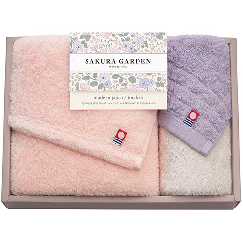 今治&泉州 タオルセット パープル 今治ウォッシュタオル・泉州ウォッシュタオル(各34×35cm)×各1 C6066524