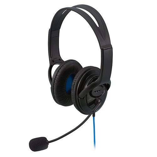 ナカバヤシ ゲーム用ヘッドセット両耳 ブラック MHM-SGM23BK