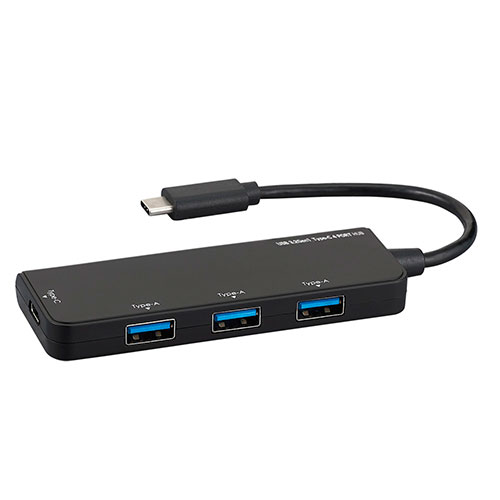 薄くて速い超高速USB3.2Gen1 Type-C 4ポートハブ。 薄くて速い超高速USB3.2Gen1 Type-C 4ポートハブ。 ●本体寸法/重量 : W98×D35×H11mm/約33g ●USB規格 : Ver3.2Gen1(3.1Gen1/3.0) ●インターフェース : アップストリーム(PC側)Type-Cオス、ダウンストリーム(接続機器側)Type-Cメス×1、Type-Aメス×3 ●対応機種 : USBポートが正常に動作するパソコン・タブレット・スマートフォン ●対応OS : Windows11、10/macOS10.12以降/ChromeOS/iPadOS13.4以降(Type-C搭載機器)/Android8以降 ●電圧・最大供給 : 5V720mA5Gbps(理論値) ●電源 : バスパワー ●ケーブル長 : 約12cm ●パッケージ寸法 : 約W102×D20×H180mm/65g薄くて速い超高速USB3.2Gen1 Type-C 4ポートハブ。 薄くて速い超高速USB3.2Gen1 Type-C 4ポートハブ。 ●本体寸法/重量 : W98×D35×H11mm/約33g ●USB規格 : Ver3.2Gen1(3.1Gen1/3.0) ●インターフェース : アップストリーム(PC側)Type-Cオス、ダウンストリーム(接続機器側)Type-Cメス×1、Type-Aメス×3 ●対応機種 : USBポートが正常に動作するパソコン・タブレット・スマートフォン ●対応OS : Windows11、10/macOS10.12以降/ChromeOS/iPadOS13.4以降(Type-C搭載機器)/Android8以降 ●電圧・最大供給 : 5V720mA5Gbps(理論値) ●電源 : バスパワー ●ケーブル長 : 約12cm ●パッケージ寸法 : 約W102×D20×H180mm/65g