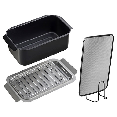 Ih/Gas Compatible - ポコフリット IH対応角型揚げ鍋2点セット 角型揚げ鍋(24.5×14×9cm・1.9L)・オイルスクリーン(24×15×5.1cm) B1129574 父の日 ギフト 2026 贈り物 プレゼント 母 父 ペアギフト