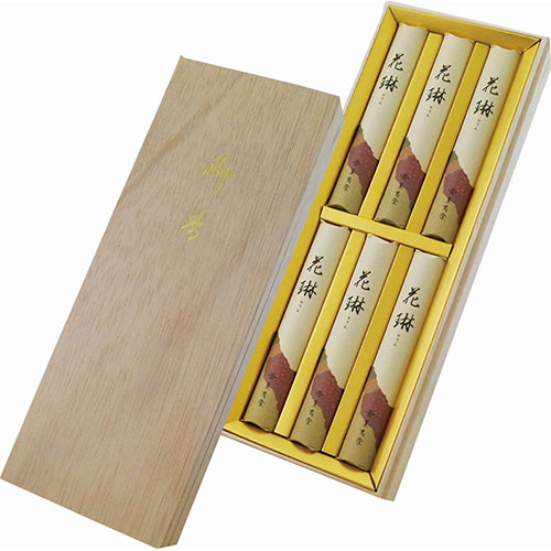 樂天商城 - 花琳 木箱短寸6入 線香(花琳)(約20g)(全長13.5cm)×6 B1074616 母の日 ギフト 2026 贈り物 プレゼント 母 父 父の日 ペアギフト
