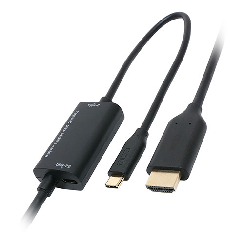 MCO PD対応Type-C to HDMIケーブル 2m USD-PFH20/BK
