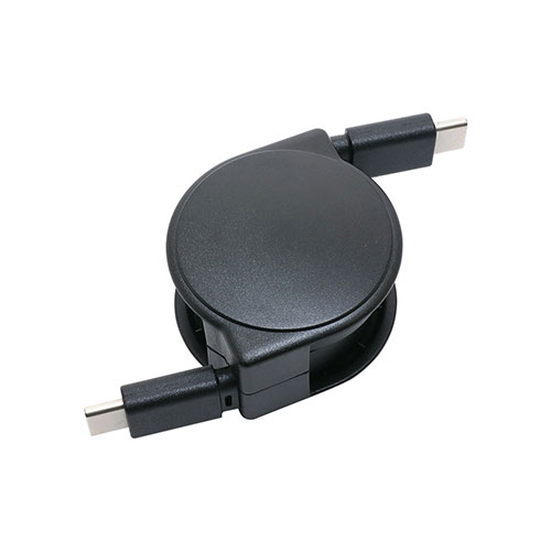 MCO USB3.2 Gen2 USB Type-Cリールケーブル 黒 URC-CC10G