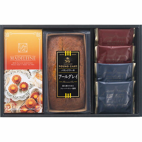 スイートバスケット 焼き菓子バラエティ詰合せ ワッフルクッキー(ホワイトショコラ・いちご)、パウンドケーキ・マドレーヌ AR-BE L9112598(4)