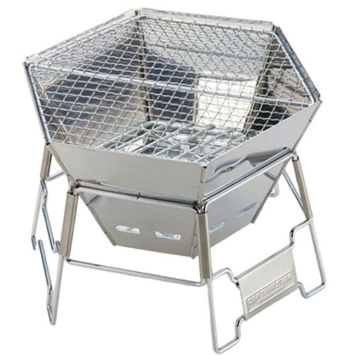 キャプテンスタッグ ヘキサステンレスファイアグリル L M-6500 新生活 一人暮らし 引っ越し 新生活応援..