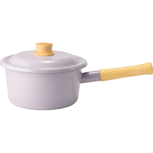 富士ホーロー コットンプラス ソースパン18cm パープル 2.3L C6124609