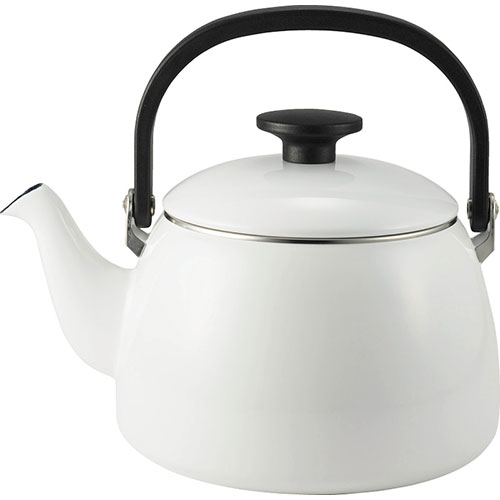 富士ホーロー コットンプラス ケトル2.5L ホワイト 24×18.5×21cm C6124616 富士ホーロー コットンプラス ケトル2.5L ホワイト 24×18.5×21cm C6124616
