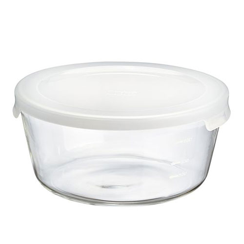 Storage Bins - HARIO 耐熱ガラス製保存容器・丸1200ml MST-120-TW 父の日 ギフト 2026 贈り物 プレゼント 母 父 ペアギフト