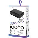 HIDISC ハーフサイズ 10000mAh モバイルバッテリー ブラック HD2-MBTCH10000PD20BK
