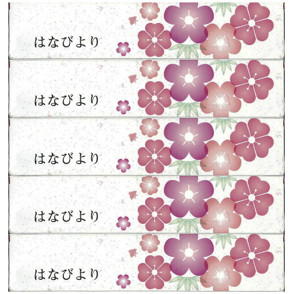 メーカー：アスト 品名：はなびよりボックスティッシュ 150組　5箱 JAN：4560154694440 ■商品説明■ ●ティッシュペーパー2枚重ねの150組が5箱セット