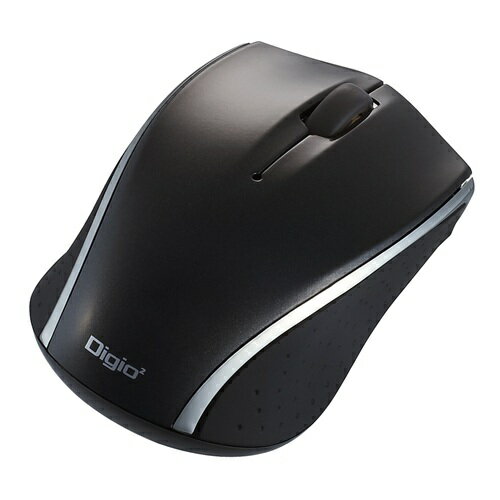 Digio デジオ 持ち運びラクラクな小型無線3ボタンBlueLEDマウス ブラック MUS-RKT160BK