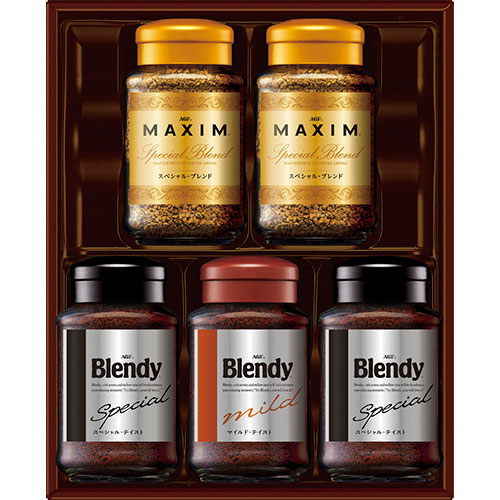 AGF インスタントコーヒーバラエティギフト ブレンディスペシャルテイスト・マキシムスペシャルブレンド、ブレンディマイルドテイスト B1095596