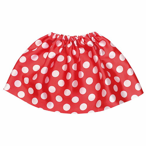 【5着セット】 ARTEC 水玉ソフトサテンスカート レッド ATC14844X5