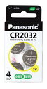 パナソニック Panasonic コイン形リチウム電池 ボタン電池 3V 4個入 CR-2032/4H CR2032