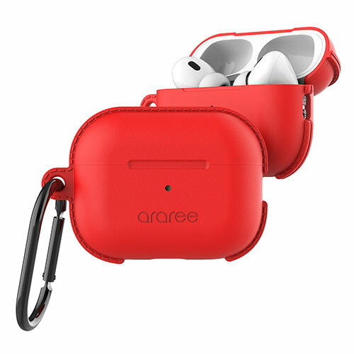 araree ソフトケース POPS for AirPods Pro(第2/1世代) レッド AR25042APP2
