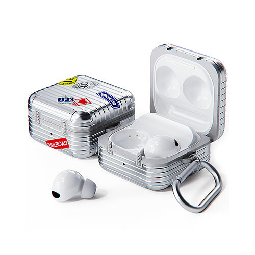 miak ミアック キャリーケース for Galaxy Budsシリーズ シルバー MA26959GBP2