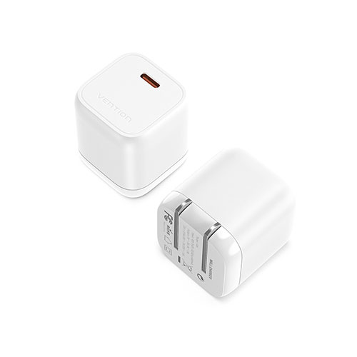 1-port USB-C GaN コンセント充電器(30W) ホワイトカラー : ホワイト インターフェイス : USB-C 入力 : 100-240V~50/60 Hz 800mA 出力 : 5V=3A/9V=3A/12V=2.5A 15V=2A/20V=1.5A プロトコル : PPS/PD 3.0/QC 4+/FCP AFC/BC 1.2/Apple 2.4A 出力電源 : 最大30W シェル : PC パッケージ : カラーボックス保証期間 : 1年間 生産国 : 中国 パッケージサイズ : 102×36×72mm パッケージ重量 : 68g