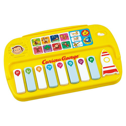 おさるのジョージ はじめてのドレミ音楽に合わせて、歌ったり手をたたいたり。 親子で楽しみながら遊べます。 リズム感が身につくことはもちろん、手指を動かして遊ぶことは、お子さまの知能の発達に役立ちます。 ●楽しい童謡8曲入り(おおきなくりのきのしたで、むすんでひらいて、きらきらぼし、どんぐりころころ、ちょうちょう、ゆかいなまきば、てをたたきましょう、あたまかたひざポン)●ネコとイヌの鳴き声、ギターの音色入り●おさるのジョージテーマ曲入り●楽譜カード4枚入り(8曲分)メーカー型番 : 83073 内容 : 本体(約125×239×50mm)×1 材質 : ABS・紙 電源 : 単4×2(別売) 原産国 : 中国 箱の種類 : 化粧箱 箱サイズ : 約164×239×50mm(入) 箱入重量 : 約320g