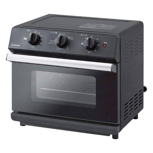 アイリスオーヤマ ノンフライ熱風オーブンノンフライ調理とRe;cookで揚げ物をもっとおいしく簡単に調理できるノンフライ熱風オーブンです。 これ1台で様々な調理が可能です。 ローストチキンなどの大きな食材も調理可能です。 ・焼き網・トレー・バスケット・ハンドル付。 ・60分タイマー。メーカー型番 : FVX-D14A-B 内容 : 本体(約381×383×360mm)×1 材質 : 鋼板(粉体塗装)・ガラス・PBT 電源 : AC100V-1300W 原産国 : 中国 箱の種類 : ダンボール 箱サイズ : 約437×455×444mm(入) 箱入重量 : 約10kg