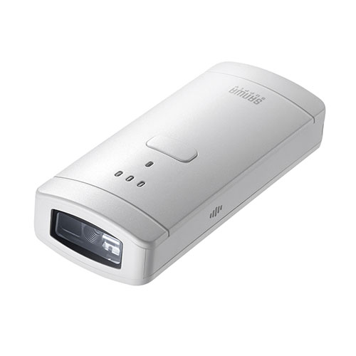 サンワサプライ Bluetooth対応2次元バーコードリーダー(抗菌) BCR-BT2D3W