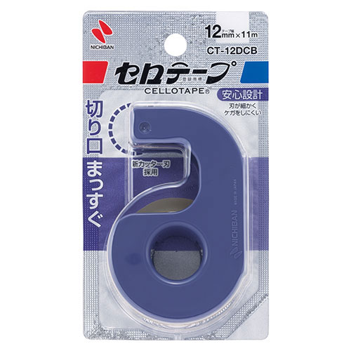 使いやすさはそのままに、テープの切り口がまっすぐきれい。セロテープ小巻カッターつき〈まっすぐ切れるタイプ〉新登場!従来の「セロテープ小巻カッターつき」の使いやすさはそのままに、テープの切り口がまっすぐきれい。 ●封かんやラッピング作業が簡単、きれいに仕上がります。 ●テープをはがす時に縦裂けしにくくなります。詰め替え用テープには、幅18mm長さ13m以下の小巻セロテープをご使用ください。 ●詰め替え推奨製品:CT-12S、CT-12S2PN、CT-15S、CT-15S2PN、CT-18S、CT-18S2PN●色 : ブルー ●セロハン-ゴム系 ●セロハンは天然素材、巻心は再生紙 ●生産国 : 日本