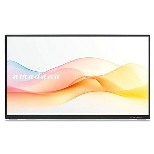 モバイルモニター 15.6インチ amadana アマダナ ポータブルディスプレイ モバイルディスプレイ DP10 16APM1QJ ホワイト 白 IPSパネル フルHD 1920×1080 ノングレア 非光沢 薄型 軽量 700g テレワーク 在宅ワーク スタイリッシュ