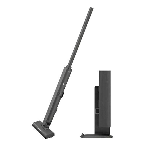 シャープ SHARP コードレススティック掃除機 ステーションタイプ RACTIVE Air STATION ラクティブエアステーション EC-CR1-H グレー系 自動ゴミ収集 充電スタンド付き