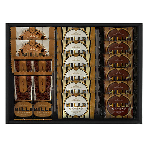 【3セット】 ミル・ガトー スイーツセレクト ミルククランチバー×4、ナッツとチョコのざっくりクッキー×2、ラングドシャ(プレーン・ショコラ)×各6 CZ-20X3