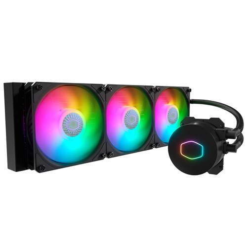 Cooler Master 簡易水冷CPUクーラー MasterLiquid ML360L V2 ARGB 360mm ラジエーター 120mmファン3基 水冷 クーラー パソコンパーツ 自作PC インテル LGA1700 AMD AM5 クーラーマスター 保証 静音