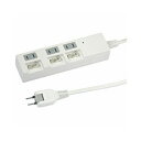 YAZAWA 個別スイッチ付節電タップ Y02BKS331WH(2)