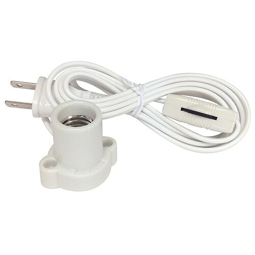 オーム電機 OHM コード付レセップ スイッチ付 E17白 HS-L1715SZR/W