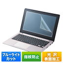 サンワサプライ 13.3型ワイド対応ブルーライトカット液晶保護指紋防止光沢フィルム LCD-BCG133W(2)