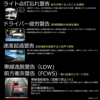 前後2カメラにSONYExmorセンサー搭載フルHD高画質オールインワン・ドライブレコーダーGoSafeS36GS1GSS