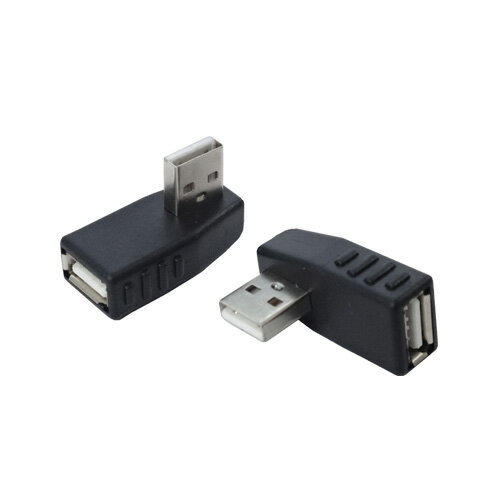 変換名人 変換プラグ USB A 左L型 USBA-LL