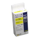 ワールドビジネスサプライ Luna Life エプソン用 互換インクカートリッジ ICY70L イエロー