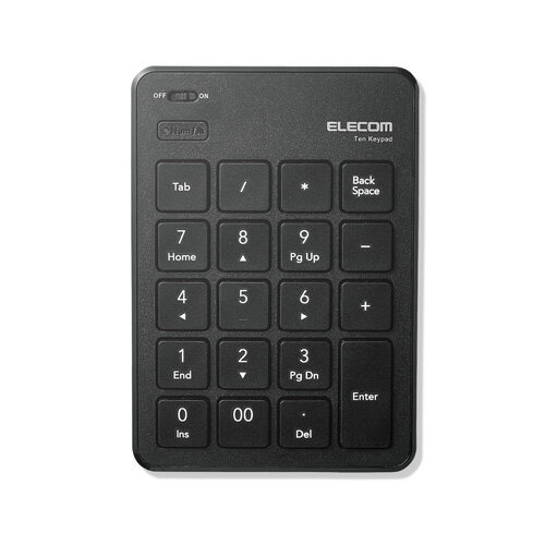 エレコム Bluetoothテンキーパッド/パンタグラフ/薄型/ブラック TK-TBP020BK エレコム Bluetoothテンキーパッド/パンタグラフ/薄型/ブラック TK-TBP020BK