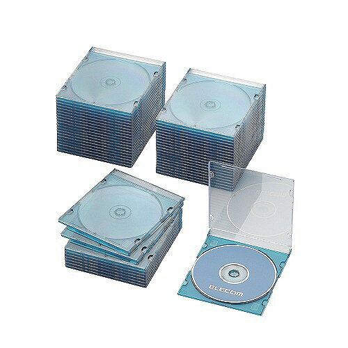 厚さ約5mmのスリムタイプ。コンパクトに収納できるスリムタイプのBlu-ray/DVD/CDケース。厚さ約5mmのスリムタイプのBlu-ray/DVD/CDケースです。 スリムタイプなので、同じスペースでも標準タイプに比べて多くの枚数を収納可能です。 ケース1枚につきディスク1枚を収納可能です。 ケース内側に歌詞カードやインデックスカードも収納可能です。●収容メディア Blu-ray Disc/DVD/CD ●収容枚数(ケース1枚あたり) 1枚 ●ジャケット収納 ○ ●外形寸法 幅142×奥行5.2×高さ125 ●重量 37g(1枚) ●入り数 50 ●材質 ポリスチレン ●本体カラー クリアブルー