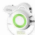 充電器 iottie USB カーチャージャー ホワイト CHRIO104WH デュアルポート iphone 充電 車 二口 5A 25W スマホ