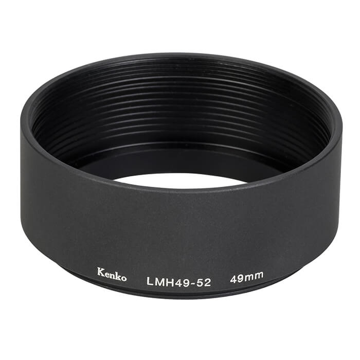 レンズメタルフードレンズ側49mm フード先端側52mm ブラック ケンコー LMH52-55