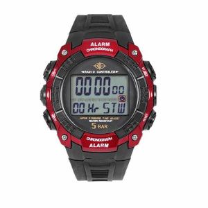 【最大2,000円OFF】 【P2倍】 デジタル電波腕時計 CYBEAT レッド サンフレイム WRC17-REのサムネイル